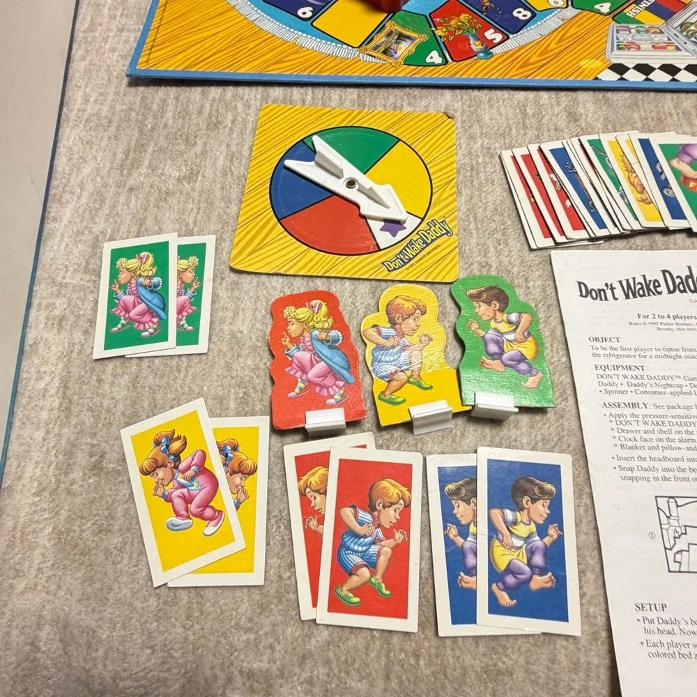 Vintage Don't Wake Daddy Board Game Parker Brothers 1992 Complete Read Desc
